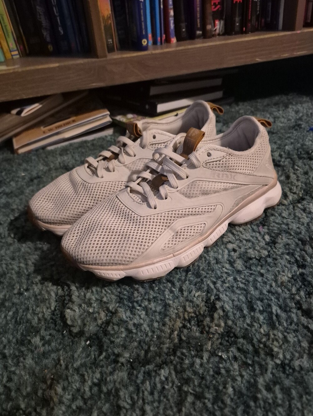 RBX Braton-M Running Athletic Shoes Gray Beige White Size 8.5